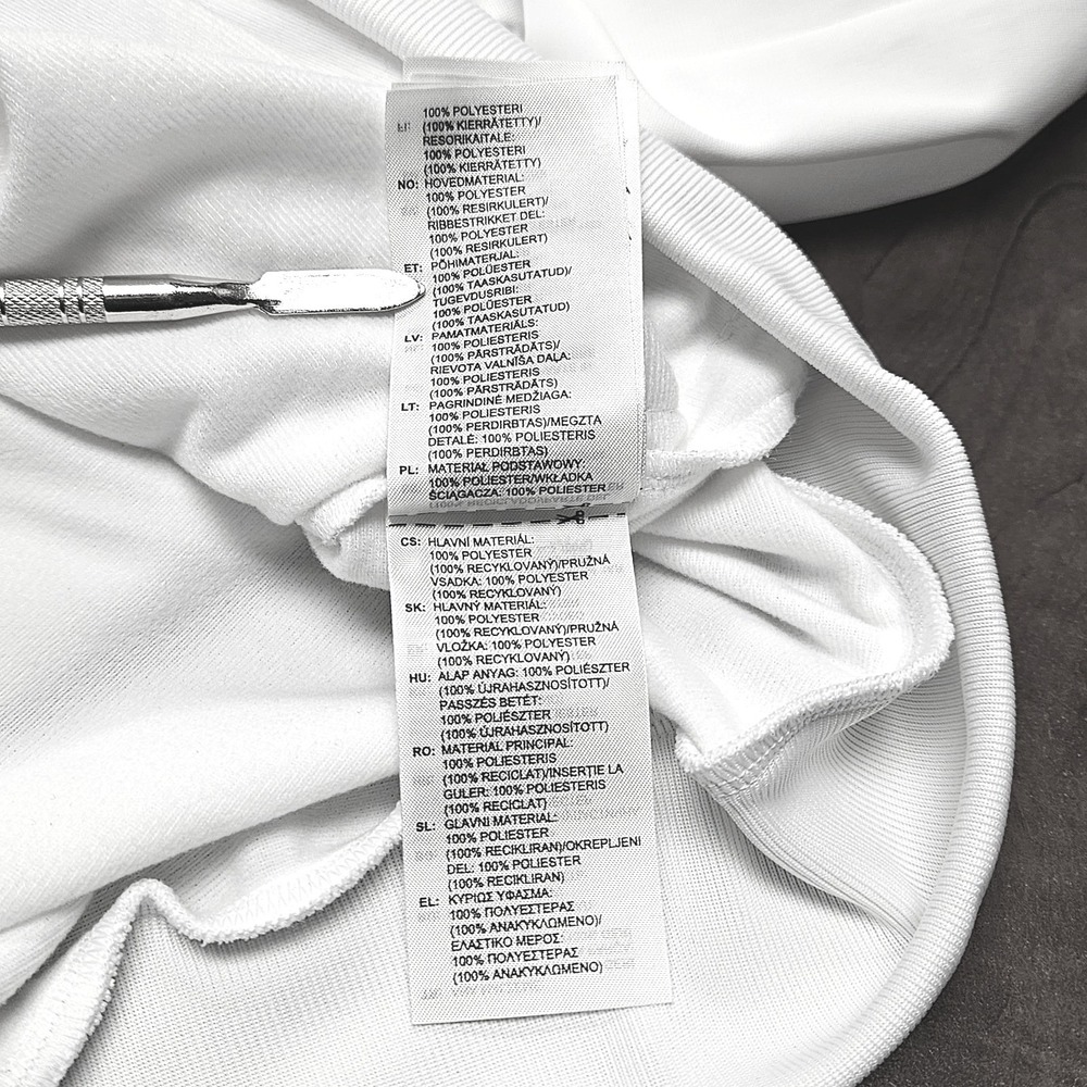 Adidas Mens XLT Big & Tall 3-Stripes Full Zip Track Jacket White Black JN6491 - Picture 12 of 16